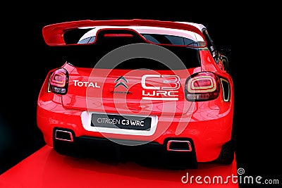 Citroen C3 WRC Rallye race car Editorial Stock Photo