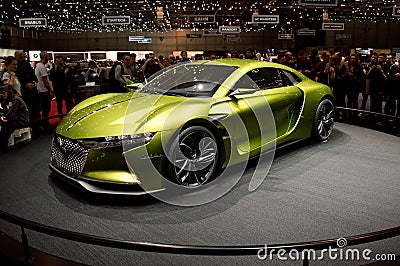 Citroen DS E Tense at Geneva 2016 Editorial Stock Photo