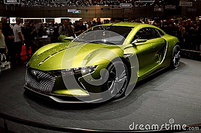 Citroen DS E Tense at Geneva 2016 Editorial Stock Photo