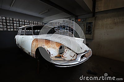 Citroen ds23 renovation Editorial Stock Photo