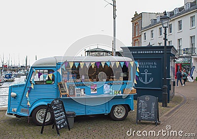 Citroen H van catering and coffee sales. Editorial Stock Photo