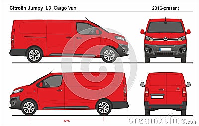 Citroen Jumpy Cargo Van L3 2016-present Editorial Stock Photo