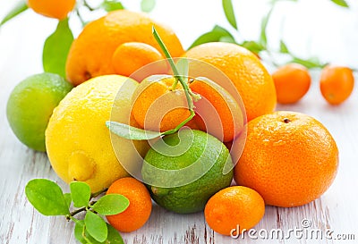 Citrus fresh fruits Stock Photo