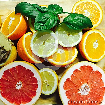 Citrus fruits Stock Photo