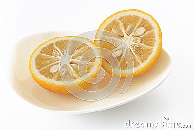 Citrus junos Stock Photo