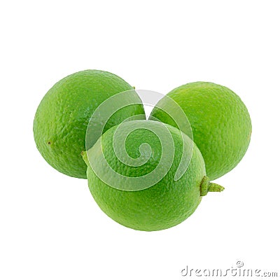 Citrus lime fruit isolated Stock Photo