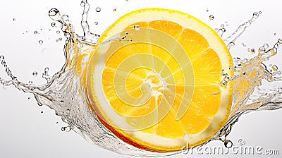 citrus macro lemon yellow Cartoon Illustration