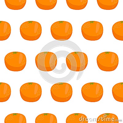 Citrus orange seamless pattern Vector Illustration