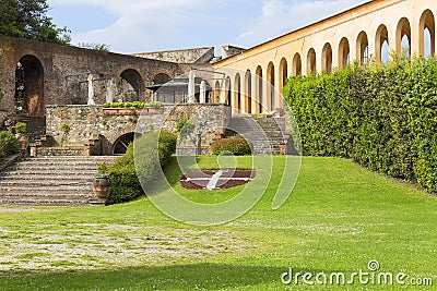 Cittadella Nuova, old fort in Giardino Scotto Park, Pisa, Italy Stock Photo