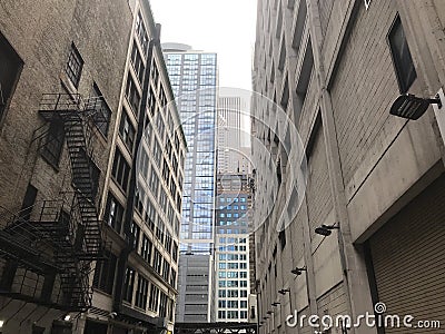 City Alleyway downtown Stock Photo