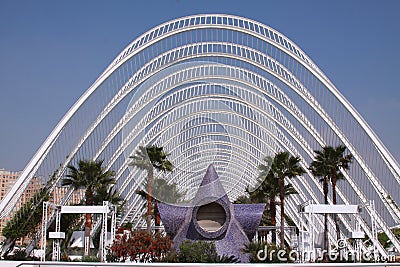 City of Arts and Science Boardwalk Editorial Stock Photo