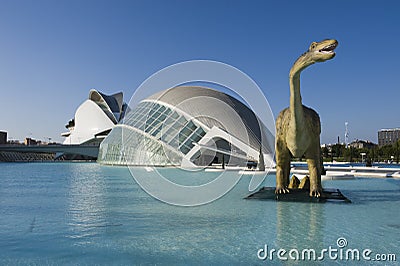 The city of the arts and sciences Editorial Stock Photo