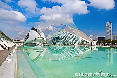 City of Arts and Sciences - Valencia Spain Editorial Stock Photo