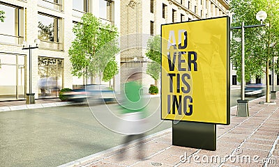 city billboard mockup Stock Photo