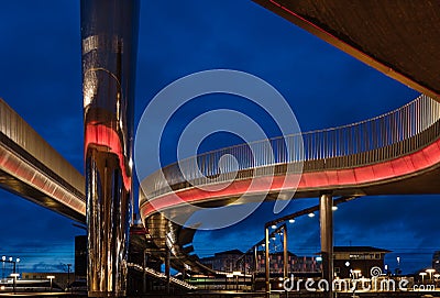 The City bridge Byens bro in Odense, Denmark Stock Photo