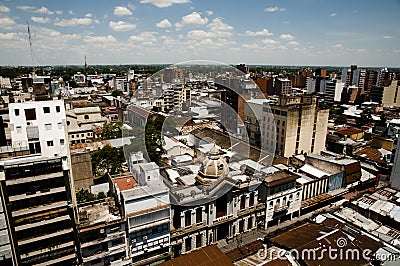 City Buildings - Tucuman - Argentina Editorial Stock Photo