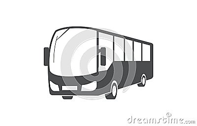 City bus, public transport symbol. Vector Illustration