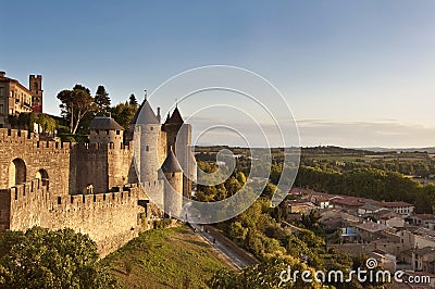 City of Carcassonne, France Stock Photo