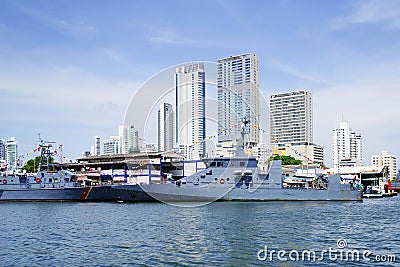 CARTAGENA, COLOMBIA - AUGUST 10, 2018: Cityscape of modern Cartagena, famous resort in Colombia Editorial Stock Photo