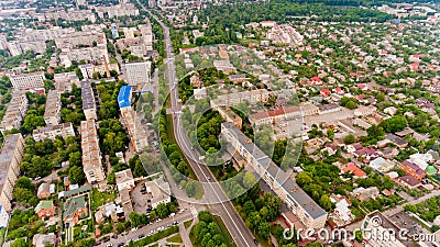 The city center of Vinnytsia, Ukraine. Stock Photo