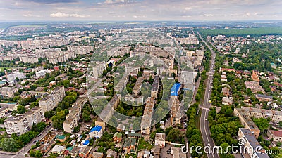 The city center of Vinnytsia, Ukraine. Stock Photo