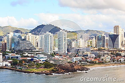 City center of Vitoria, Vila Velha, Espirito Santo, Brazil Stock Photo