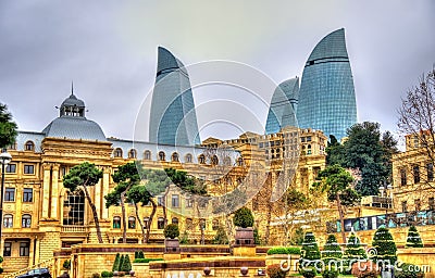 The city centre of Baku Stock Photo