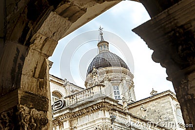 The city centre of old town Dubrovnik - Croatia Editorial Stock Photo