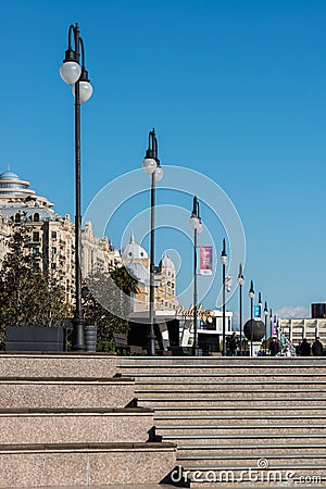 City Centre Refurbishment with new park Editorial Stock Photo