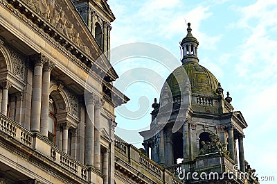 City Chambers in George Square, Glasgow, Scotland Stock Photo