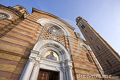 City church of Christ The Savior, Banja Luka Stock Photo