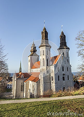 City Church in Visby, Sweden Stock Photo