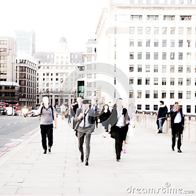 City Commuters. Stock Photo