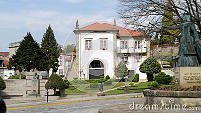 City Council Square  In Ponte De  Lima  Portugal Stock 