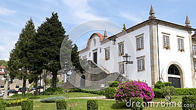 City Council Square  In Ponte De  Lima  Portugal Stock Video 