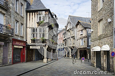 City of Dinan, Brittany, France Editorial Stock Photo