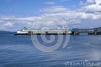 City of Edmonds Washington marina Stock Photo