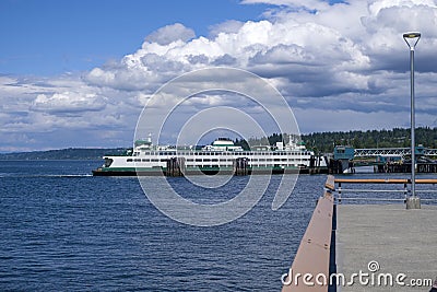City of Edmonds Washington marina Stock Photo
