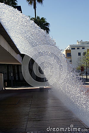 City Fountain in Lisbon Stock Photo