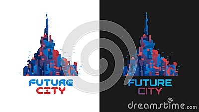 The city of the future Vector Illustration