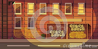 City Game Background Vector Illustration