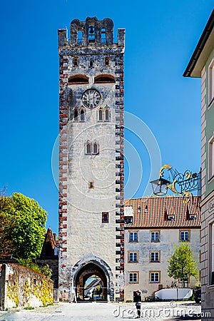 City gate entrance tower in Germany Editorial Stock Photo