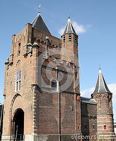 City gate in Haarlem Stock Photo