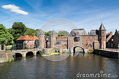 City gate Koppelpoort in Amersfoort, Netherlands Editorial Stock Photo