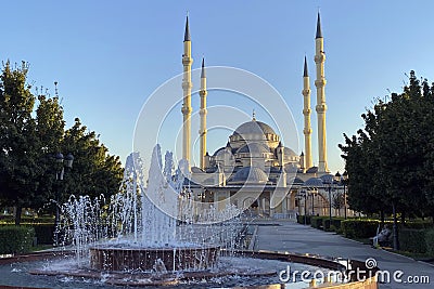 The city of Grozny, the capital of the Chechen Republic, Russia Editorial Stock Photo