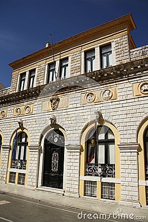 City Hall in Corfu Town (Greece) Stock Photo