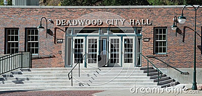 City hall at Deadwood South Dakota Editorial Stock Photo