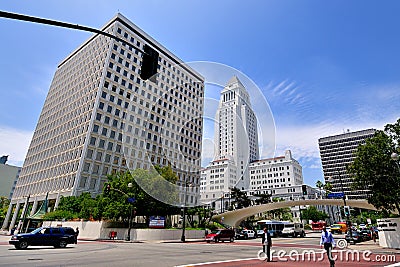 City Hall, Downtown Los Angeles Editorial Stock Photo