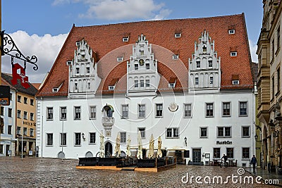 City hall in Meissen historic city in Saxony Editorial Stock Photo