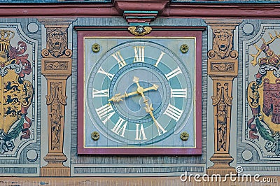 City Hall on Market Square in Tubingen, Germany Stock Photo